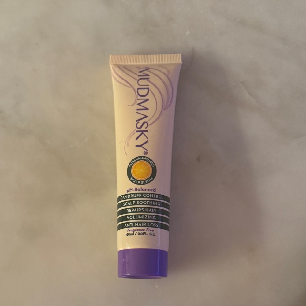 Mudmasky Hair Treatment Mask - Purple and Cream